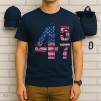 Voted 45 47 Trump 2024 Wins 47th President Winner Vance Won T-Shirt thumb 6