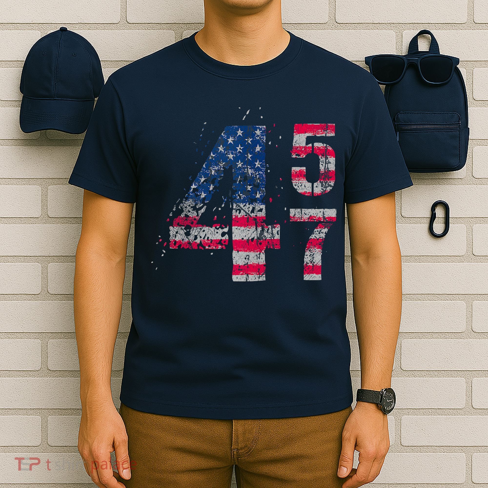 Voted 45 47 Trump 2024 Wins 47th President Winner Vance Won T-Shirt