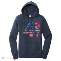 Voted 45 47 Trump 2024 Wins 47th President Winner Vance Won Women's Hoodie thumb 0
