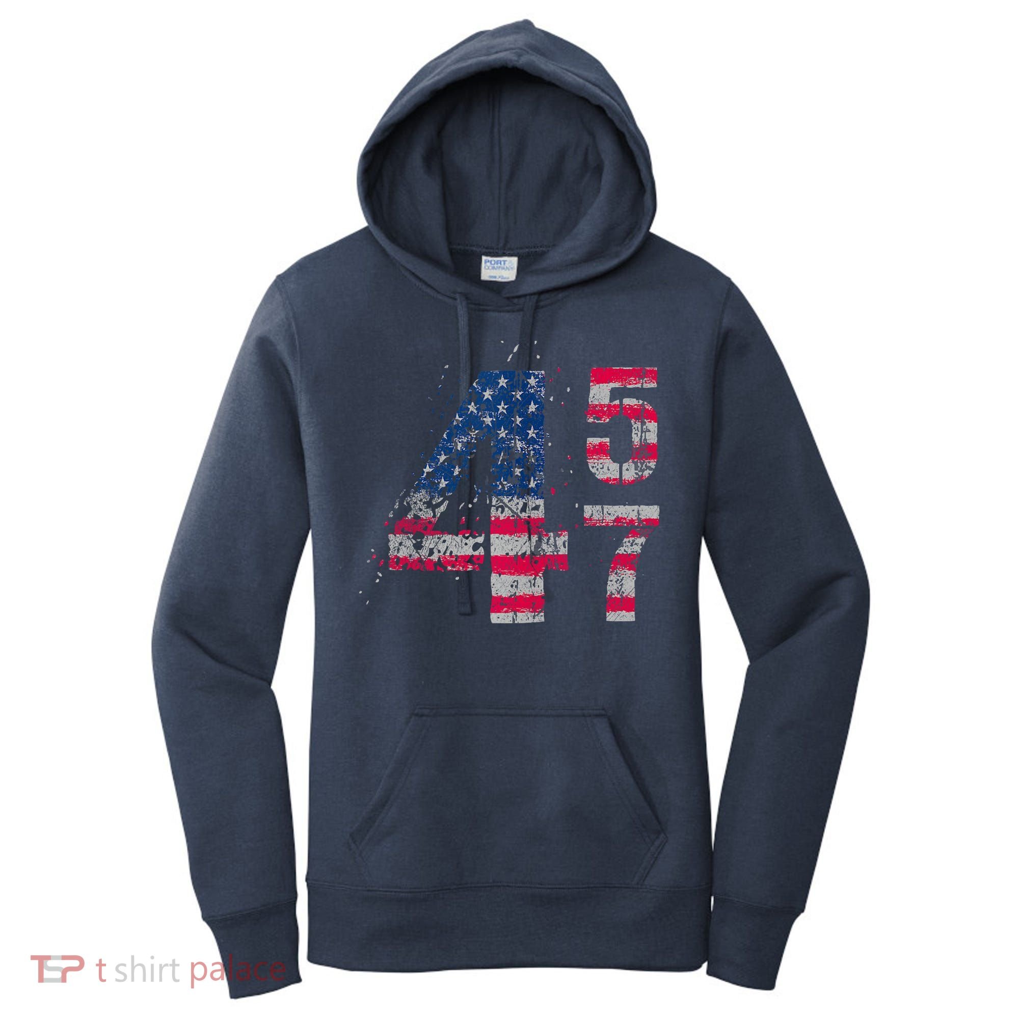 Voted 45 47 Trump 2024 Wins 47th President Winner Vance Won Women's Hoodie