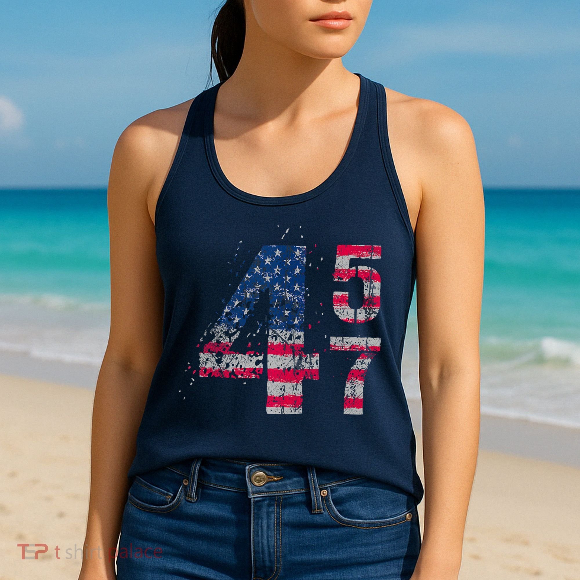 Voted 45 47 Trump 2024 Wins 47th President Winner Vance Won Women's Tank Top