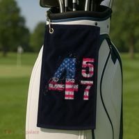 Voted 45 47 Trump 2024 Wins 47th President Winner Vance Won Golf Towel thumb 2