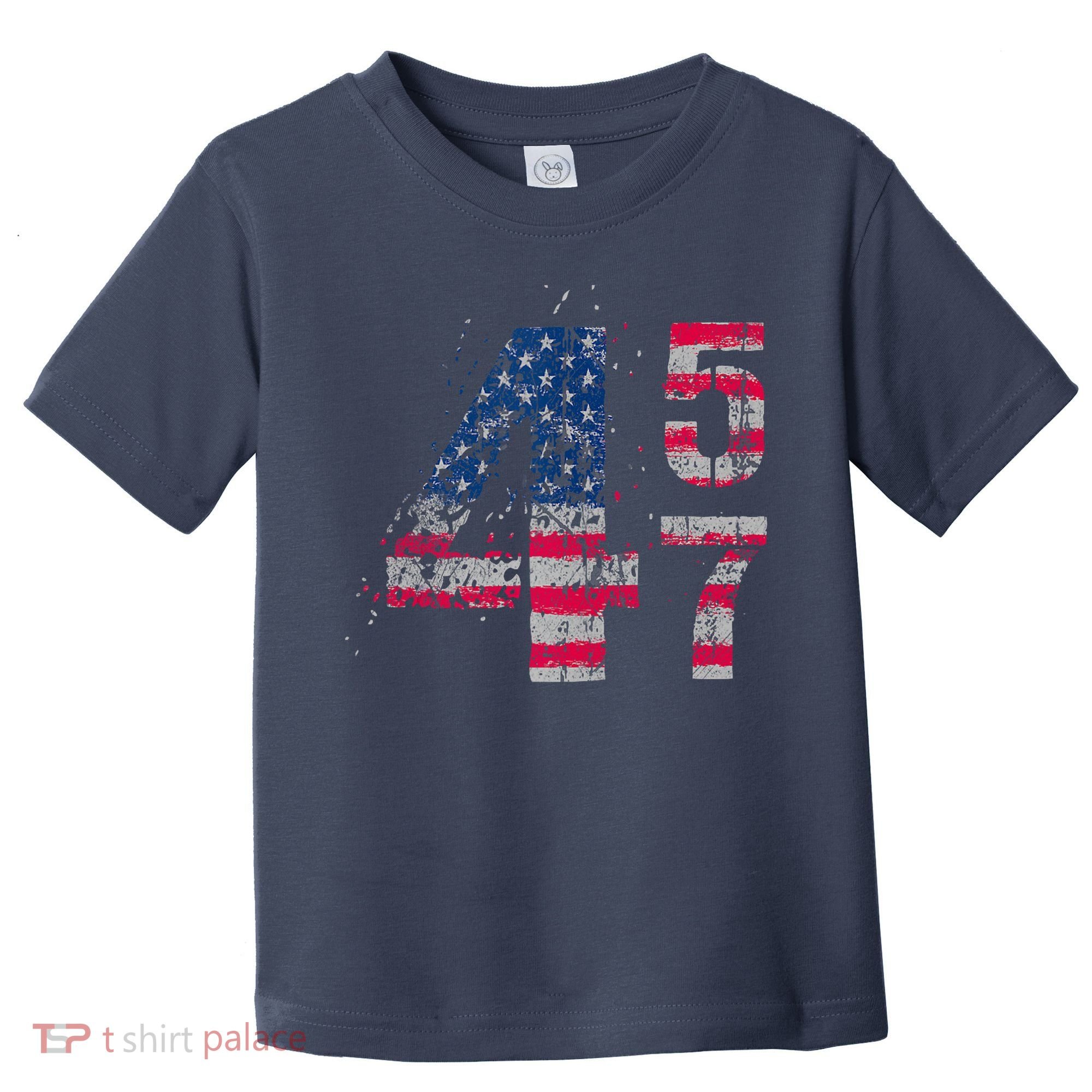 Voted 45 47 Trump 2024 Wins 47th President Winner Vance Won Toddler T-Shirt