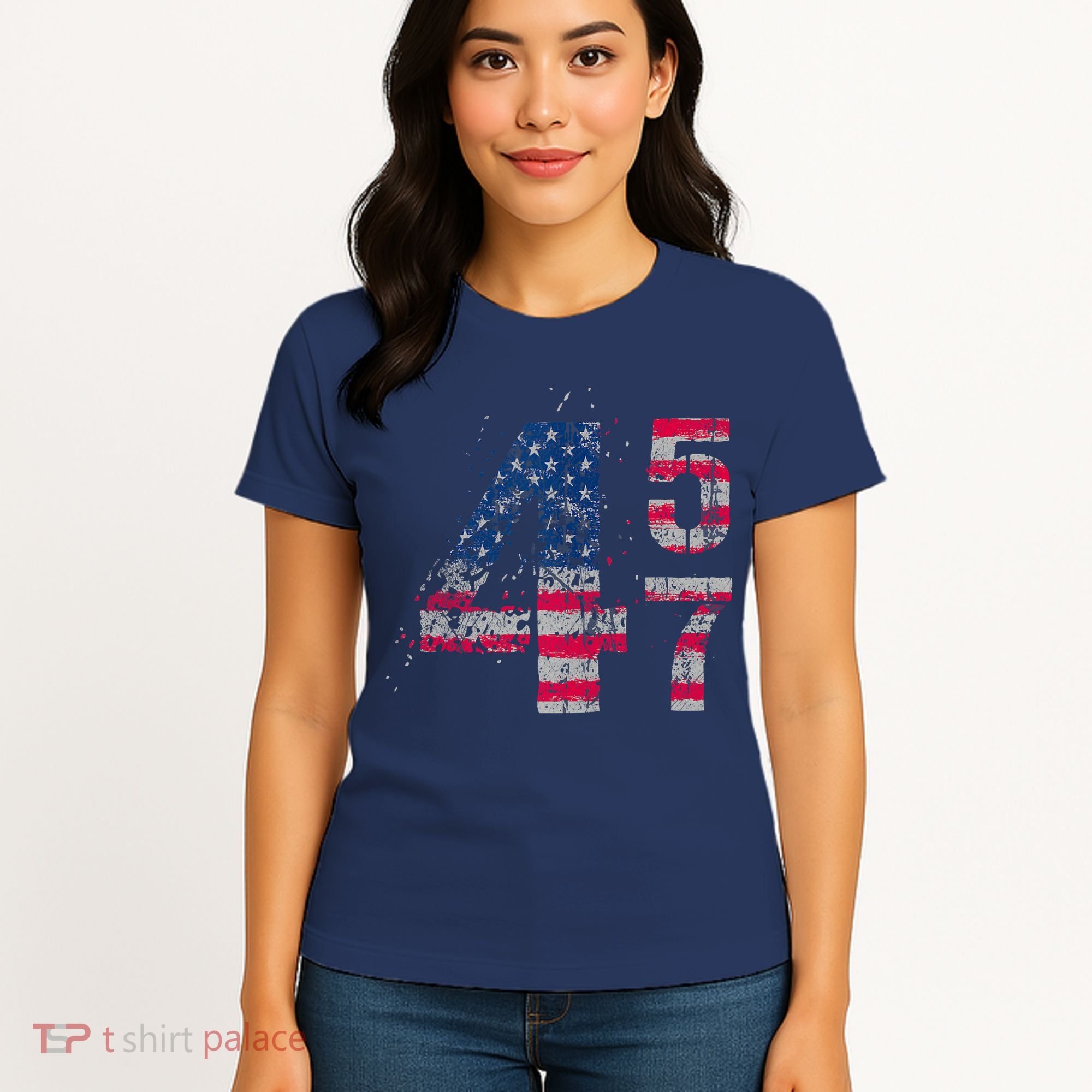 Voted 45 47 Trump 2024 Wins 47th President Winner Vance Won Women's T-Shirt