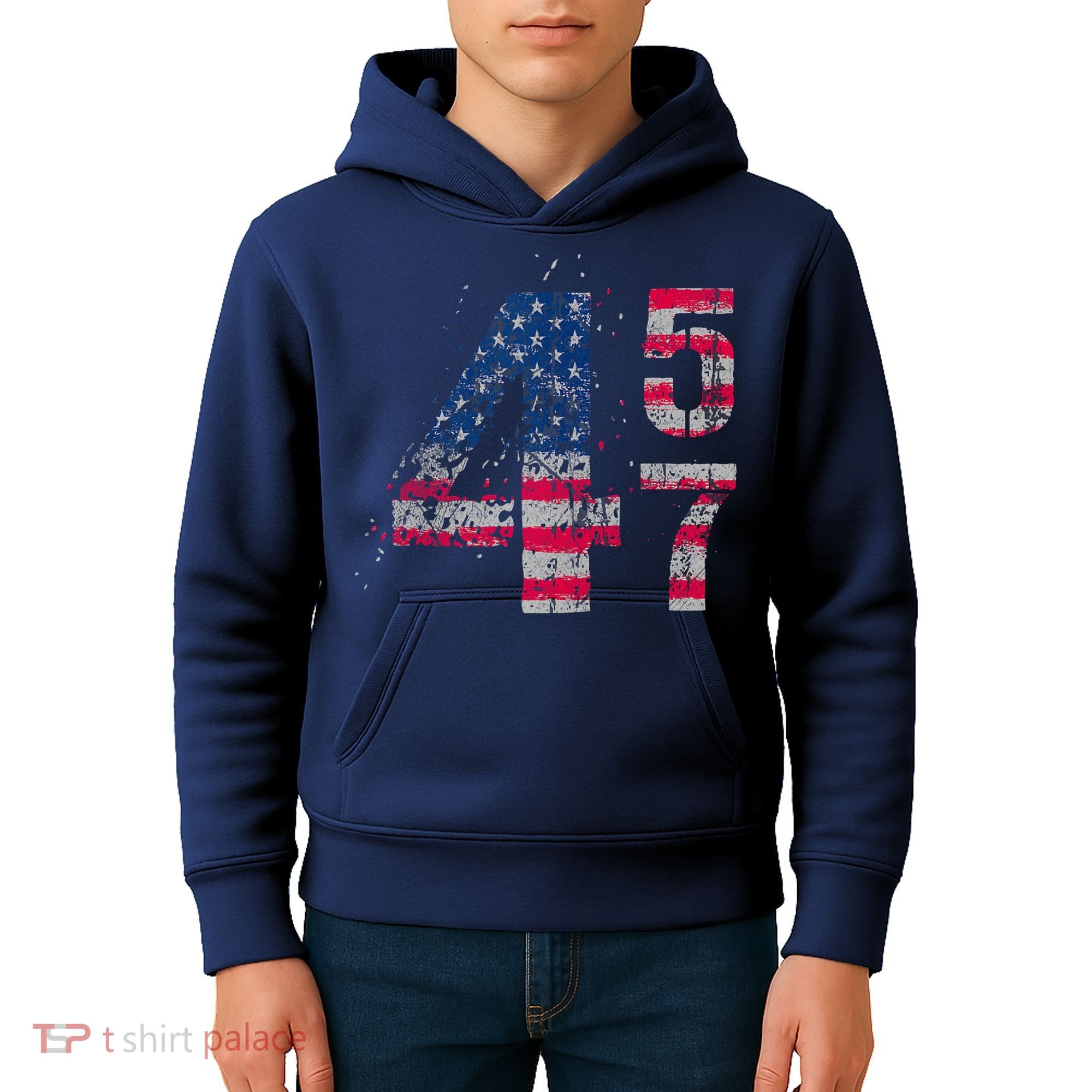 Voted 45 47 Trump 2024 Wins 47th President Winner Vance Won Kids Hoodie