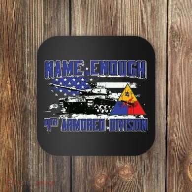 Veteran 4th Armored Division Breakthrough Vintage Gift Coaster