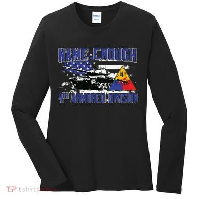 Veteran 4th Armored Division Breakthrough Vintage Gift Women's Long Sleeve Shirt