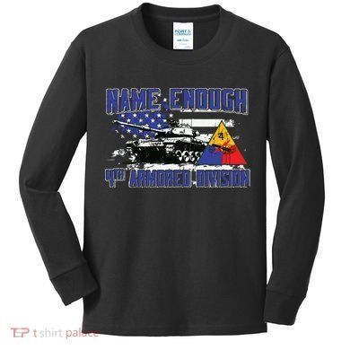 Veteran 4th Armored Division Breakthrough Vintage Gift Kids Long Sleeve Shirt