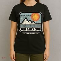Vintage 40th Birthday Old Balls Club 40 Years Of Awesome T-Shirt thumb 4