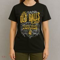  Vintage 40th Birthday Old Balls Club for Old Man Birthday T-Shirt thumb 4