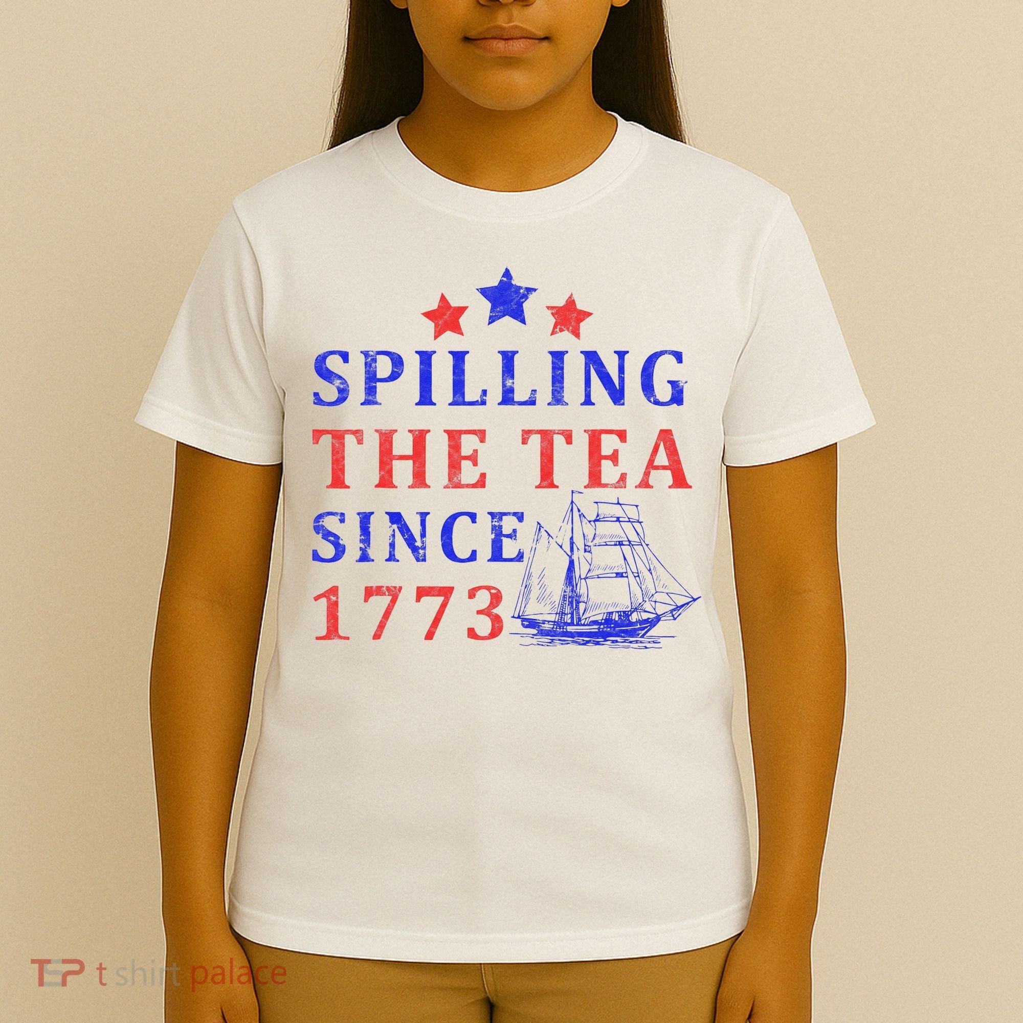 Vintage 4Th July Spilling The Tea Since 1773 Fourth Of July T-Shirt