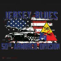 Veteran 50th Armored Division Jersey Blues Vintage Gifts T-Shirt thumb 7