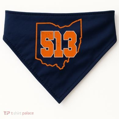 Vintage 513 Cincinnati Ohio USA-Made Doggie Bandana