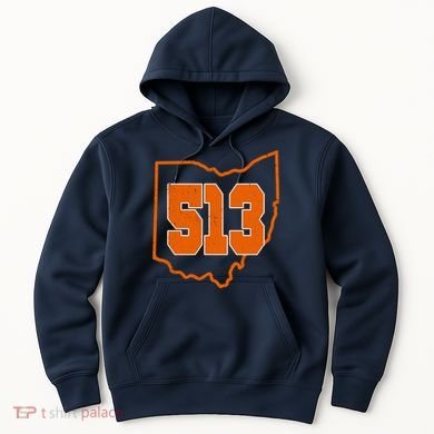 Vintage 513 Cincinnati Ohio Hoodie