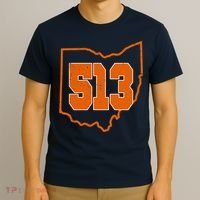 Vintage 513 Cincinnati Ohio T-Shirt thumb 3