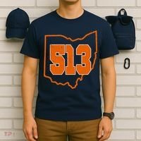 Vintage 513 Cincinnati Ohio T-Shirt thumb 6