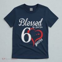Vintage 60th Birthday Blessed By God, Happy Birthday Gift T-Shirt thumb 5
