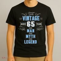  Vintage 65th birthday tshirt for him aged 65 years old tee T-Shirt thumb 3