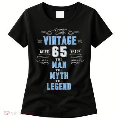  Vintage 65th birthday tshirt for him aged 65 years old tee Women's T-Shirt