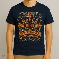 Vintage 63th Birthday March 1960 Birthday T-Shirt thumb 3