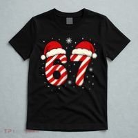 Viral 67 Candy Canes Santa 6-7 Christmas Funny T-Shirt thumb 5