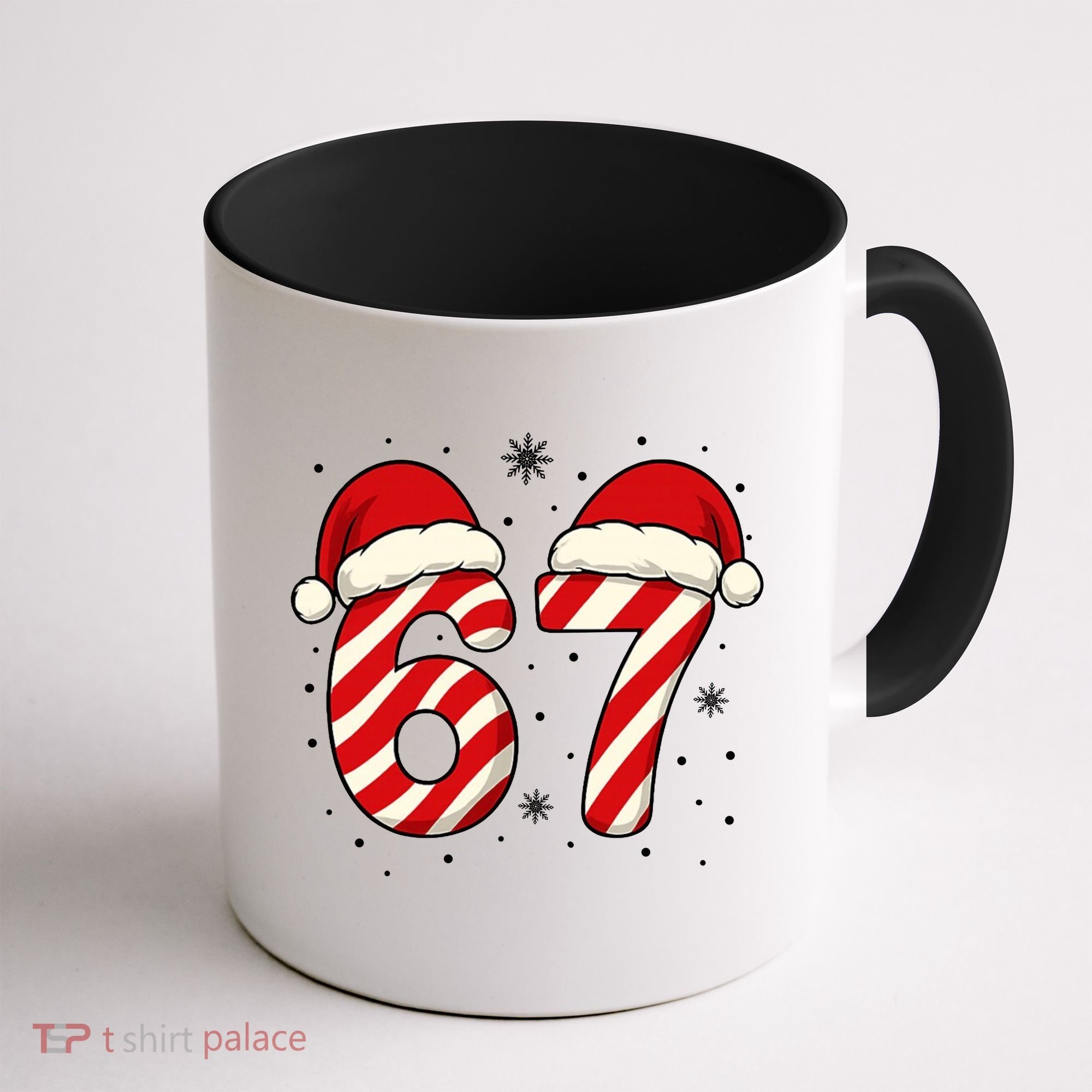 Viral 67 Candy Canes Santa 6-7 Christmas Funny Coffee Mug