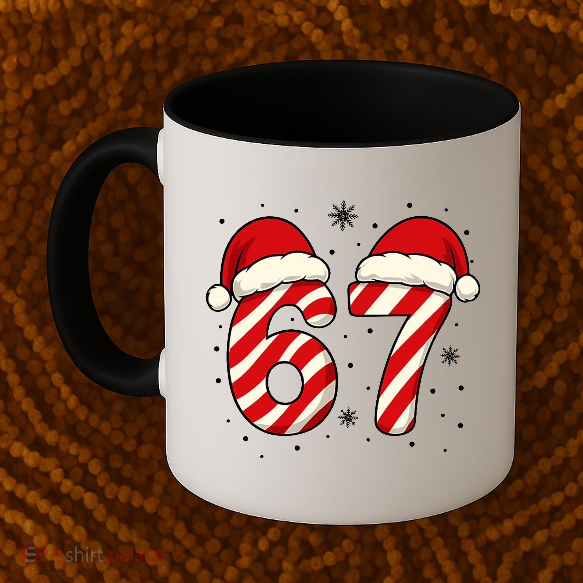Viral 67 Candy Canes Santa 6-7 Christmas Funny Coffee Mug