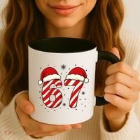 Viral 67 Candy Canes Santa 6-7 Christmas Funny Coffee Mug thumb 3