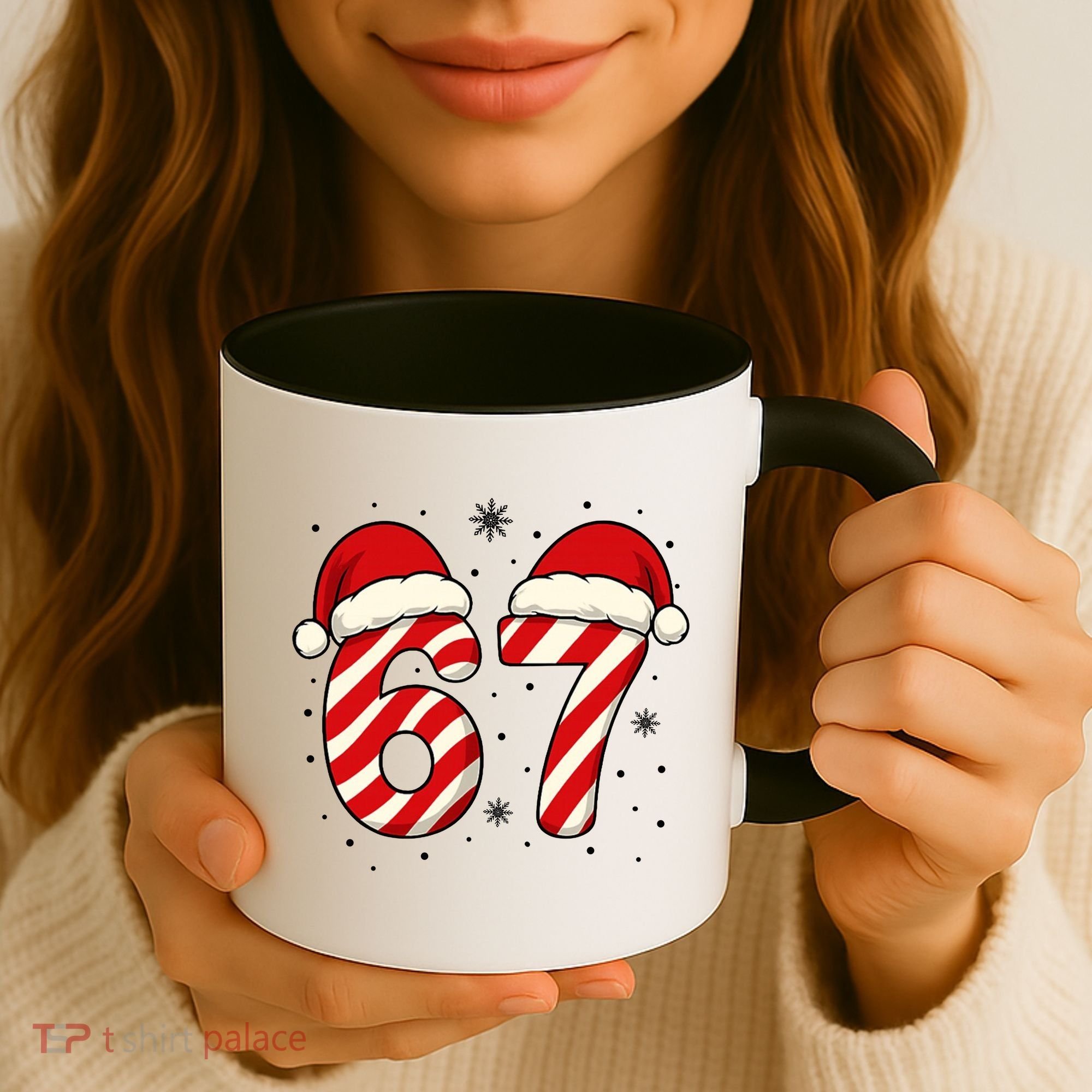 Viral 67 Candy Canes Santa 6-7 Christmas Funny Coffee Mug