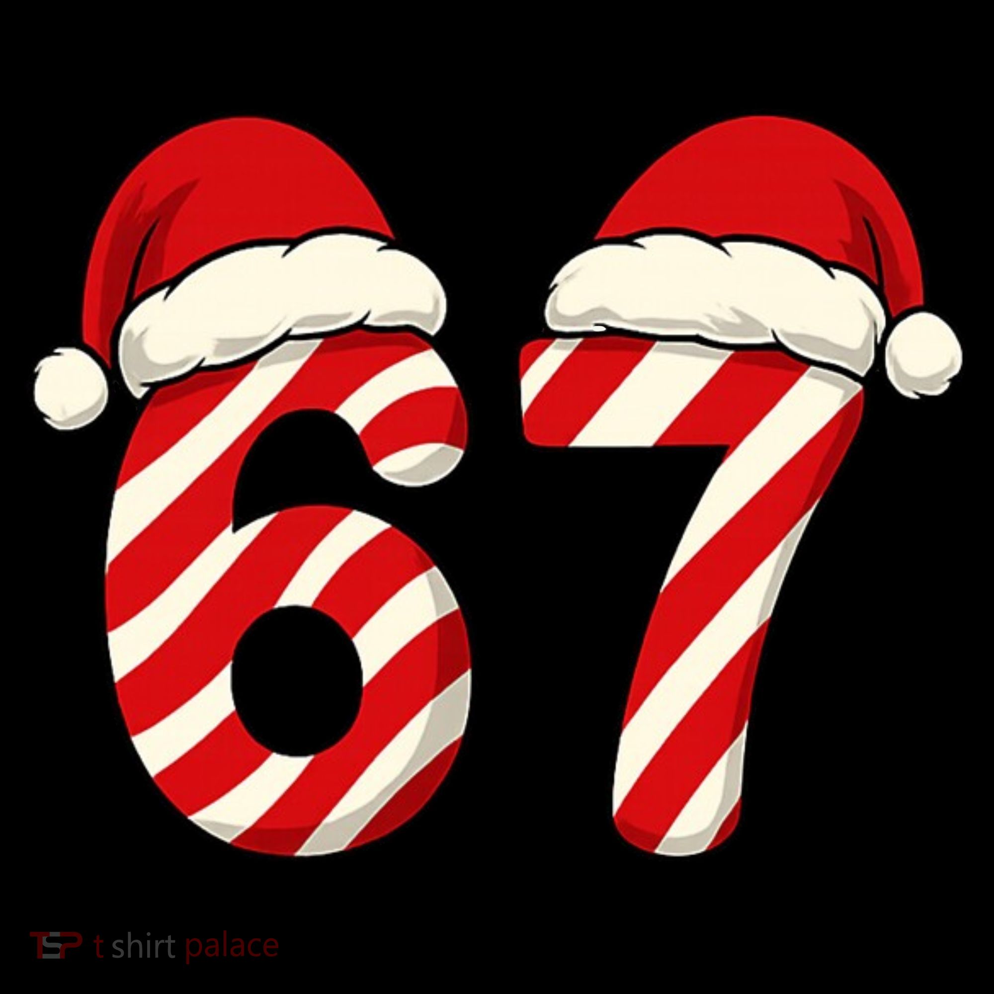 Viral 67 Candy Canes Santa 6-7 Christmas Funny Coffee Mug