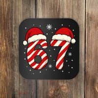 Viral 67 Candy Canes Santa 6-7 Christmas Funny Coaster thumb 0