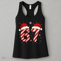 Viral 67 Candy Canes Santa 6-7 Christmas Funny Women's Tank Top thumb 3