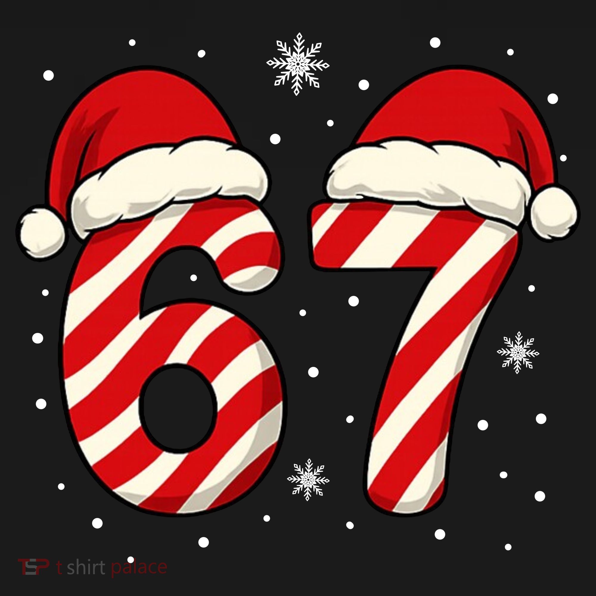 Viral 67 Candy Canes Santa 6-7 Christmas Funny Women's Tank Top