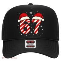 Viral 67 Candy Canes Santa 6-7 Christmas Funny Hat thumb 0