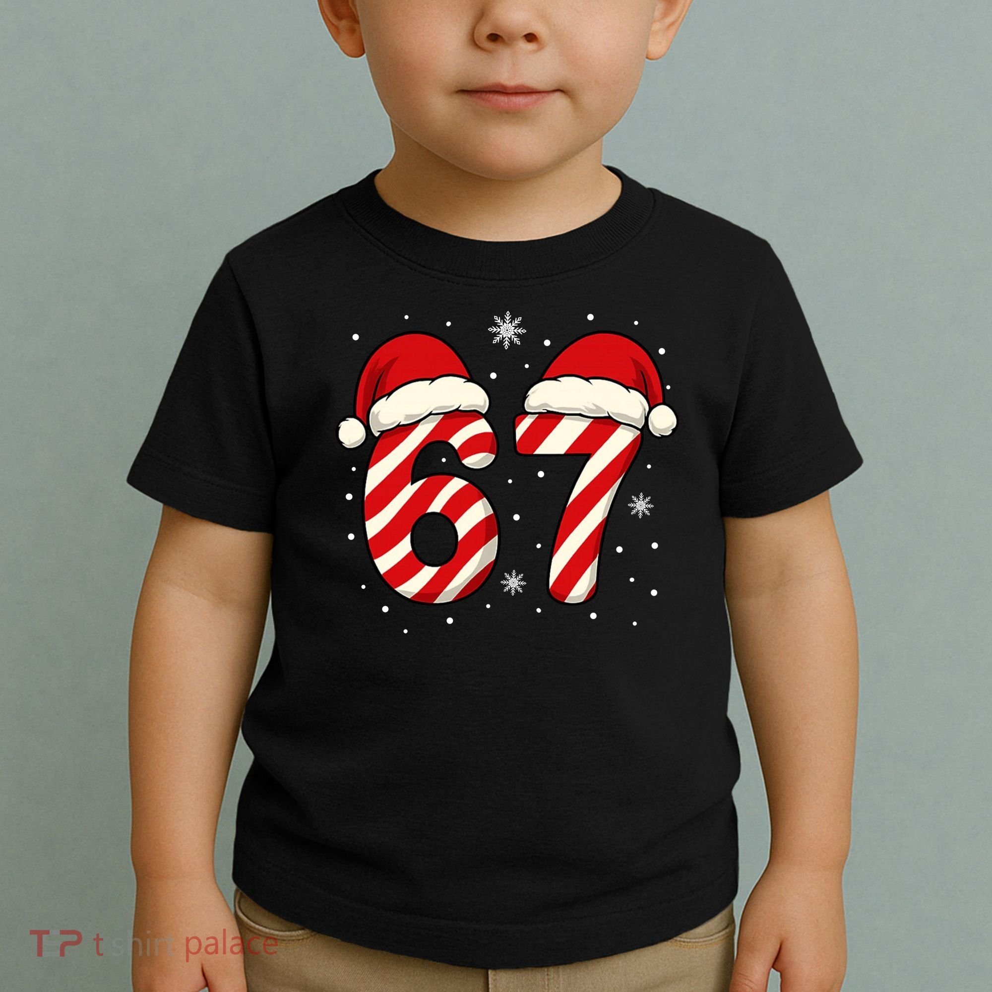 Viral 67 Candy Canes Santa 6-7 Christmas Funny Toddler T-Shirt