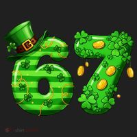 Viral 67 St Patrick's Day 6-7 Meme Irish Women's Sweatshirt thumb 2