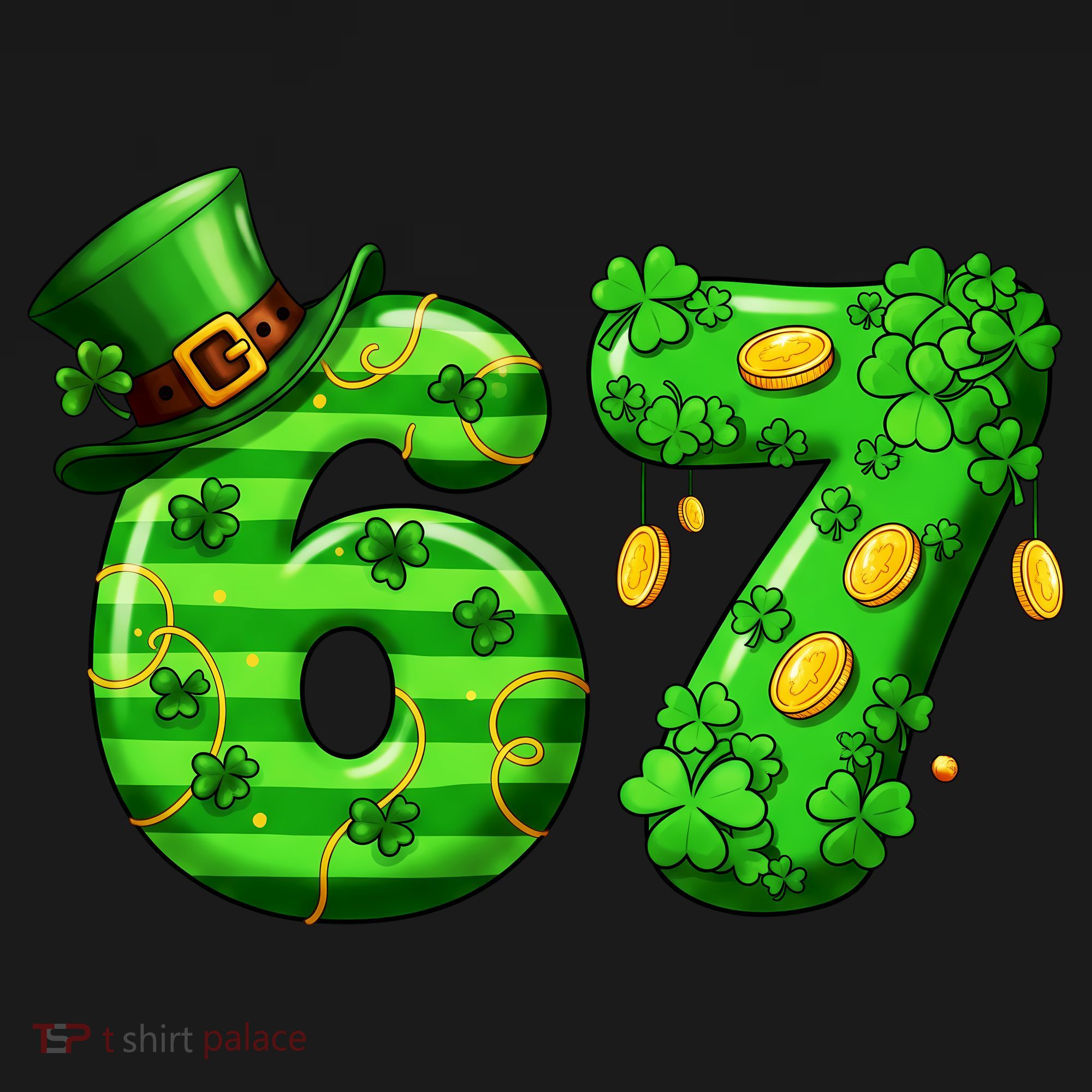 Viral 67 St Patrick's Day 6-7 Meme Irish Doggie Tank