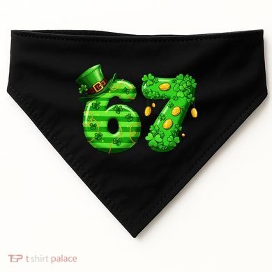 Viral 67 St Patrick's Day 6-7 Meme Irish USA-Made Doggie Bandana