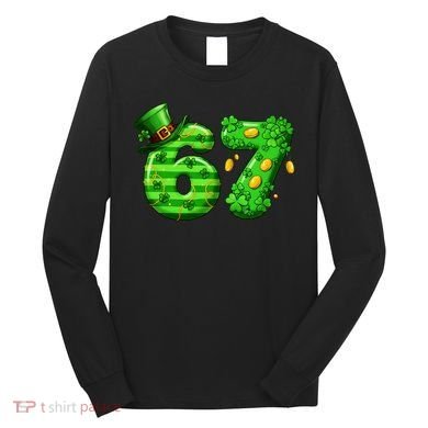 Viral 67 St Patrick's Day 6-7 Meme Irish Long Sleeve Shirt