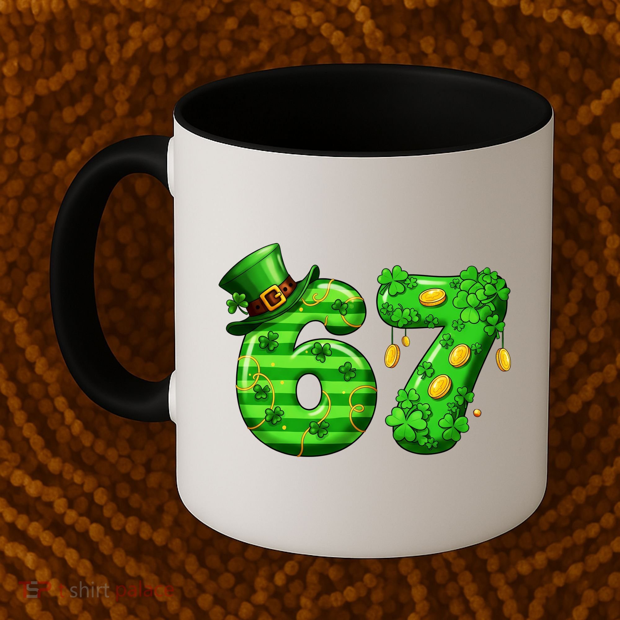 Viral 67 St Patrick's Day 6-7 Meme Irish Coffee Mug