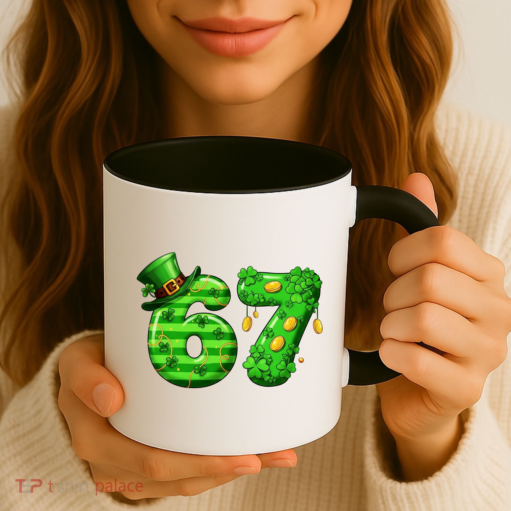 Viral 67 St Patrick's Day 6-7 Meme Irish Coffee Mug
