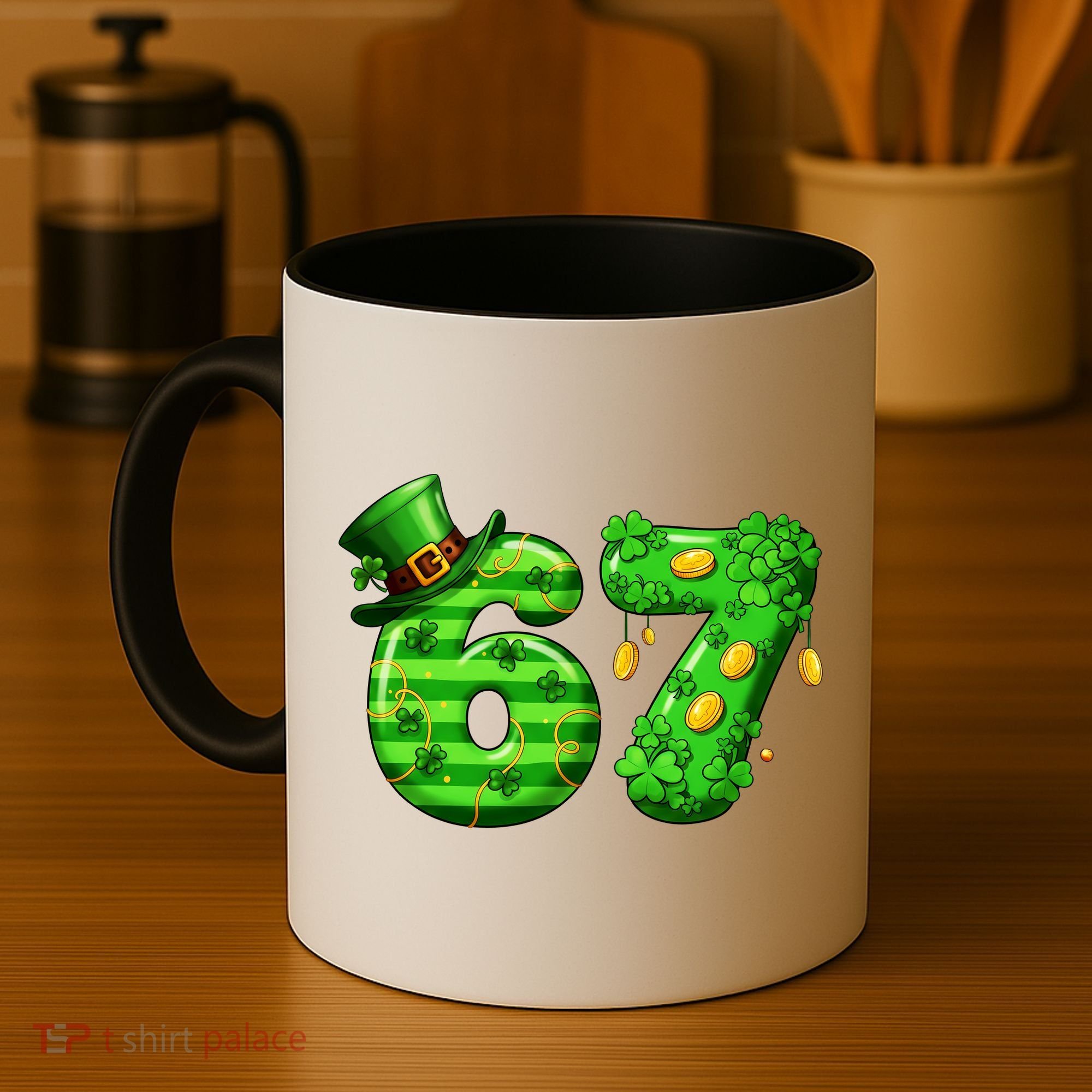 Viral 67 St Patrick's Day 6-7 Meme Irish Coffee Mug