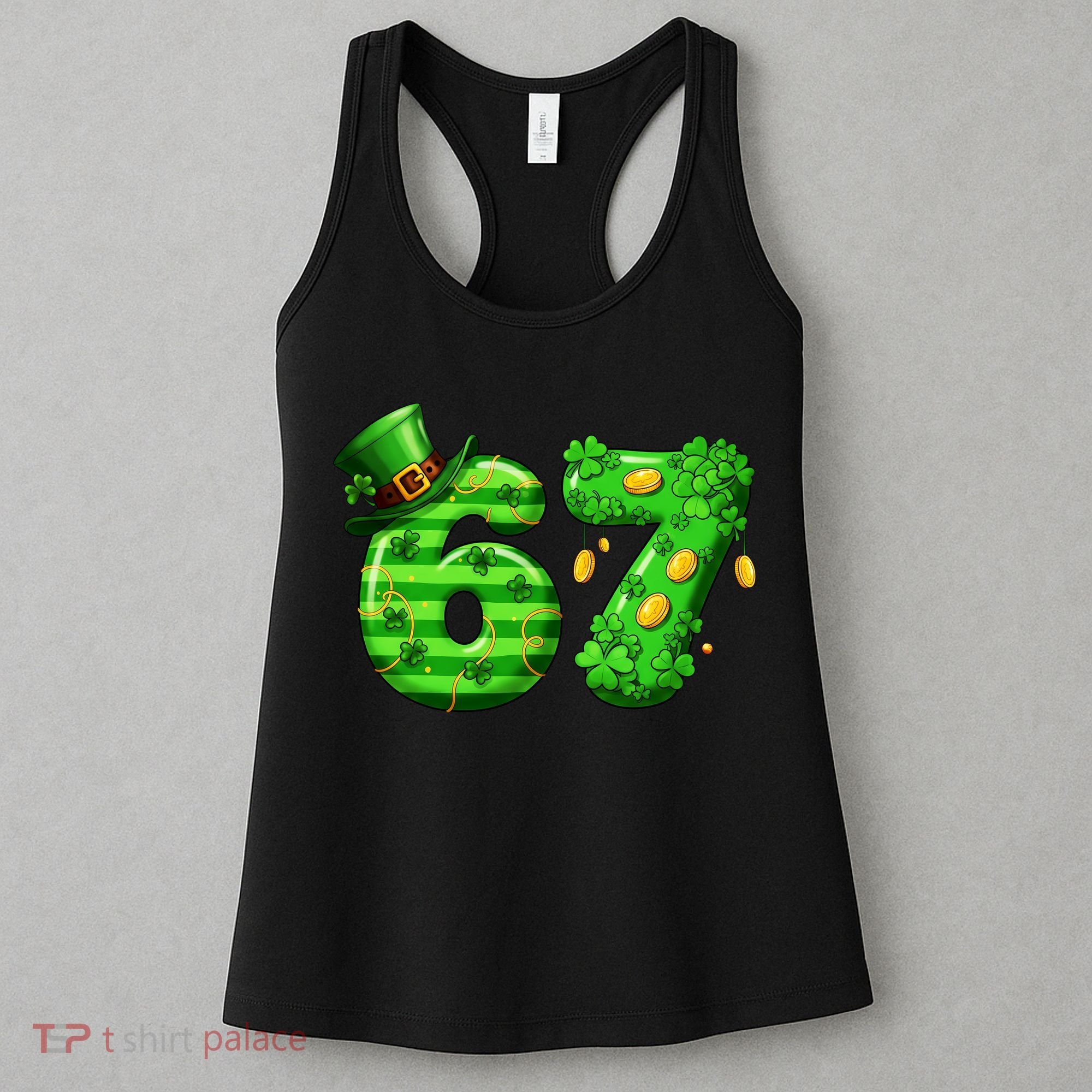 Viral 67 St Patrick's Day 6-7 Meme Irish Women's Tank Top