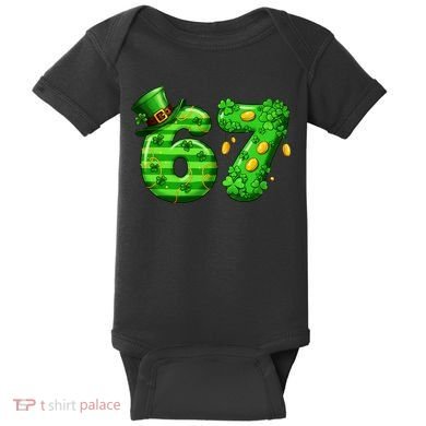 Viral 67 St Patrick's Day 6-7 Meme Irish Baby Bodysuit