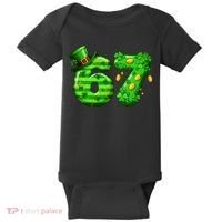 Viral 67 St Patrick's Day 6-7 Meme Irish Baby Bodysuit thumb 0