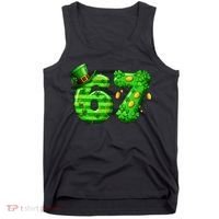 Viral 67 St Patrick's Day 6-7 Meme Irish Tank Top thumb 0