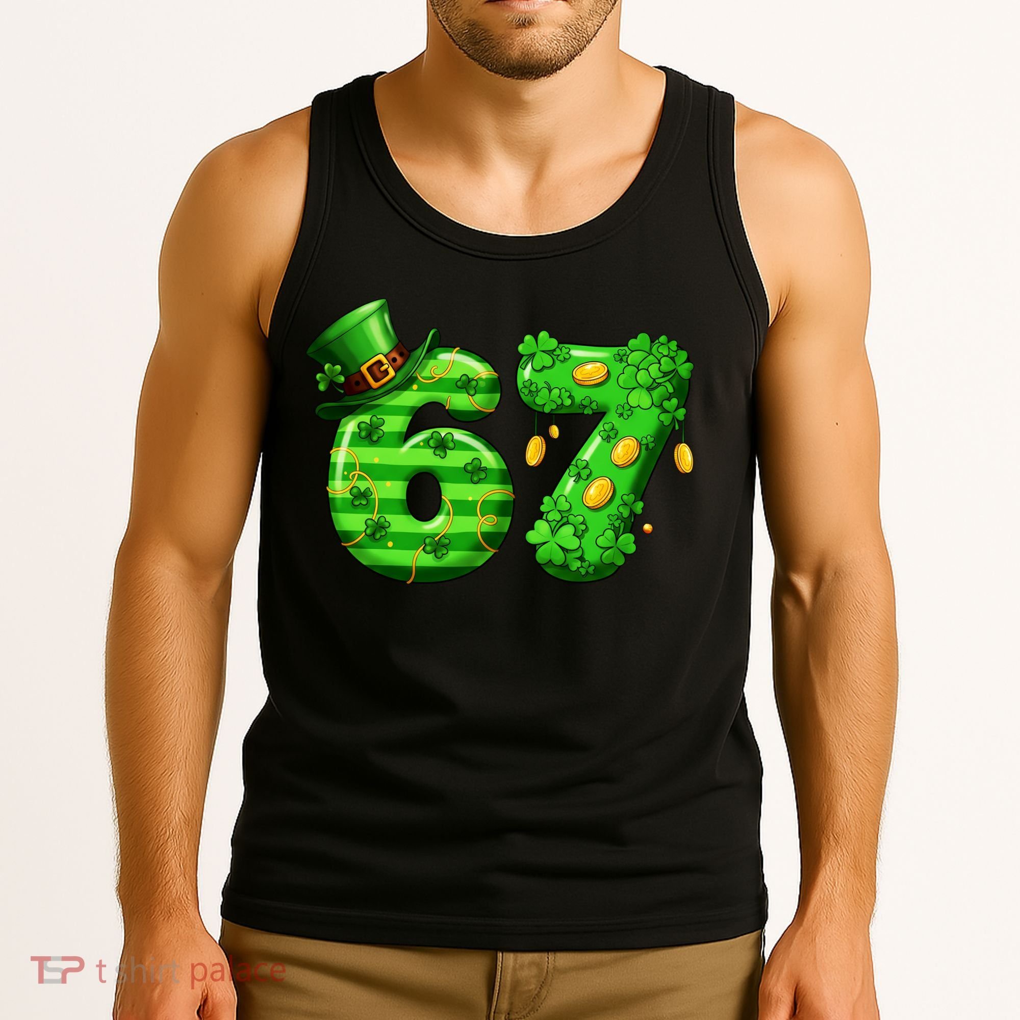 Viral 67 St Patrick's Day 6-7 Meme Irish Tank Top