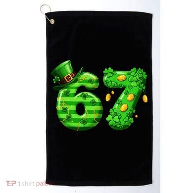 Viral 67 St Patrick's Day 6-7 Meme Irish Golf Towel