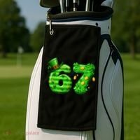 Viral 67 St Patrick's Day 6-7 Meme Irish Golf Towel thumb 2