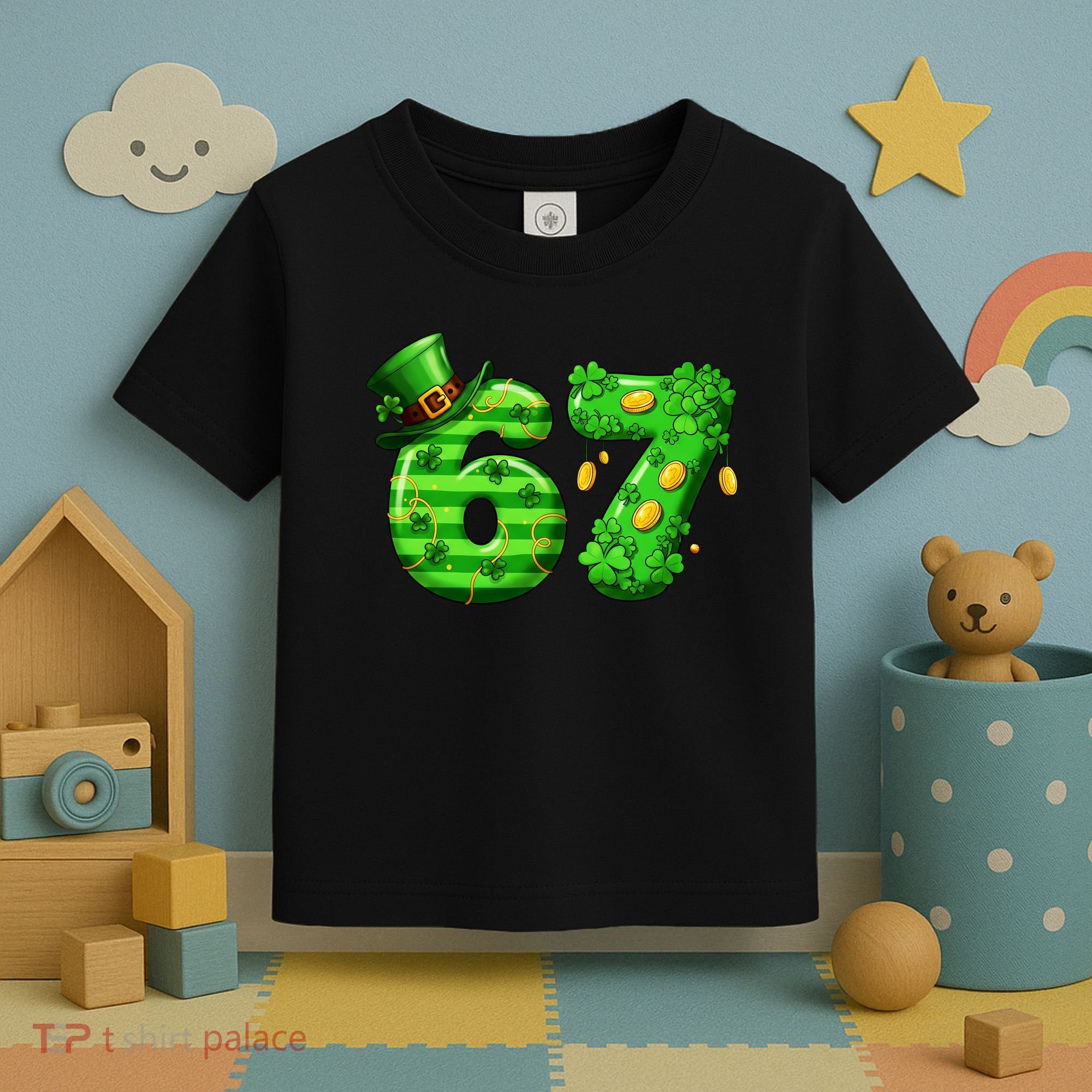 Viral 67 St Patrick's Day 6-7 Meme Irish Toddler T-Shirt